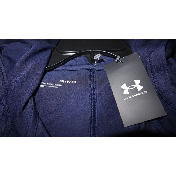 Under Armour 1351230 411 Womens Sz S Academy Blue Locker Emboss 1/4 Zip Pullover - Picture 4 of 7